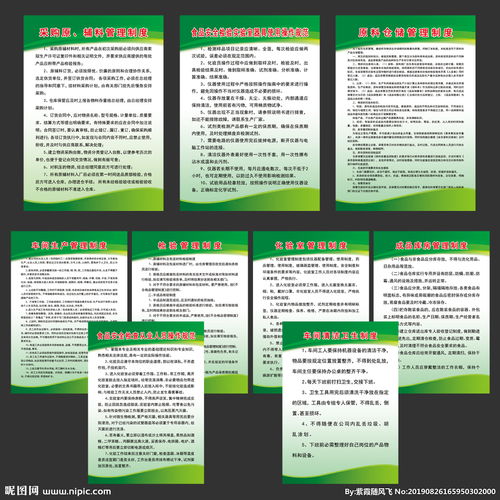 食品公司制度牌設(shè)計與內(nèi)容規(guī)范